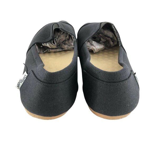 Daily Shoes Womens Canvas Flats Espadrilles Walker-01 Black Slip On Size 9 - Picture 3 of 6